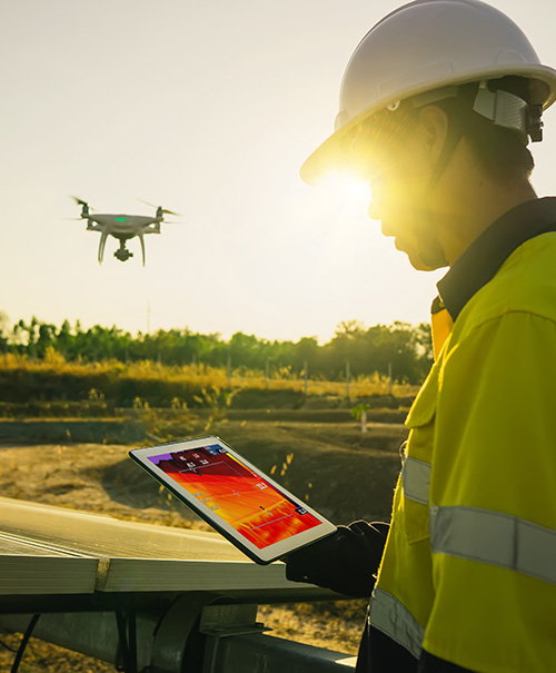 Drone pour inspection thermique de bâtiment Hazebrouck